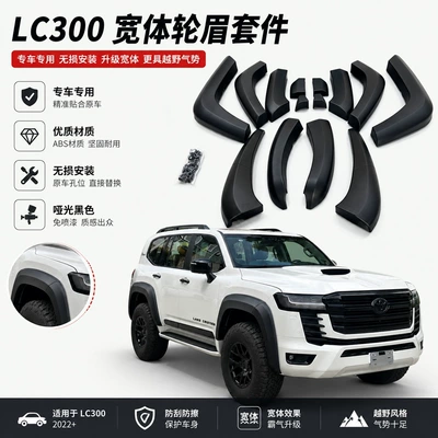 wheel arches, mid-wing spoiler, LC300 | Zhongwang
