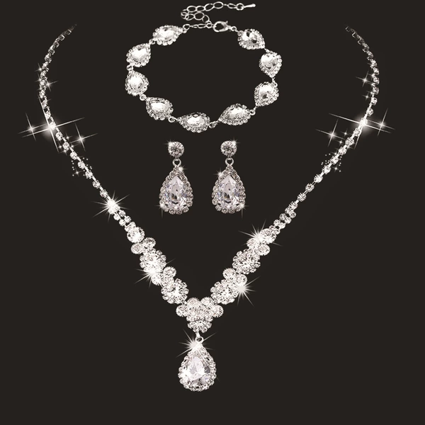 501+596 earrings three -piece set