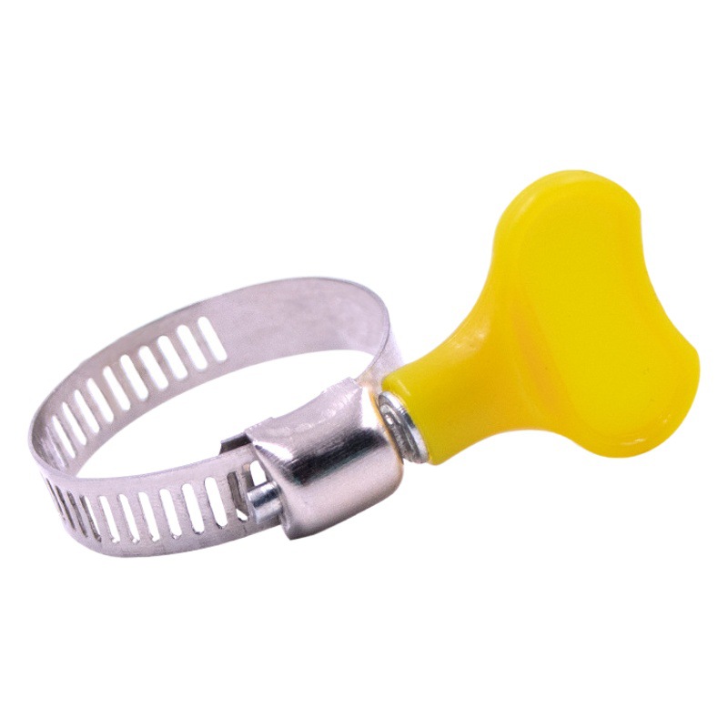 Abrazadera de manguera de mango de plástico abrazadera de manguera de acero inoxidable hebilla abrazadera de tubería de agua clip de hebilla de tubería de cuero abrazadera de manguera de tubería de gas
