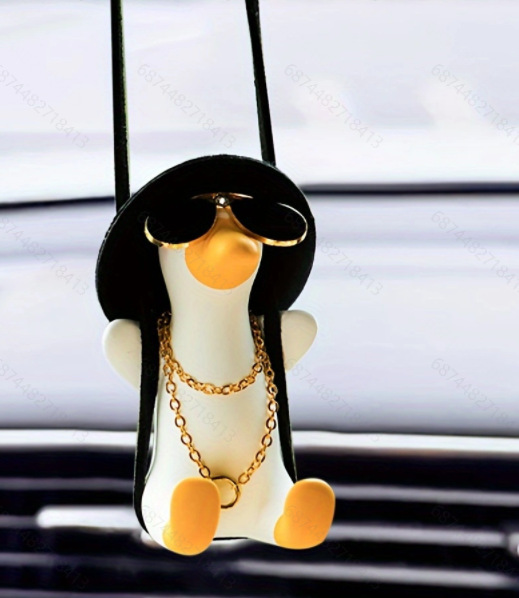 Cross-Border Car Hanging Ornaments Swing Duck Car Hanging Decoration Car Essential Supplies Car Interior Accessories