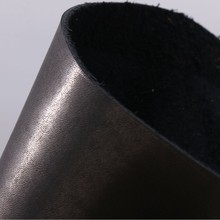 疯马皮皮料真皮牛皮皮料阿巴纹头层皮革面料硬挺复古黑色阿巴纹