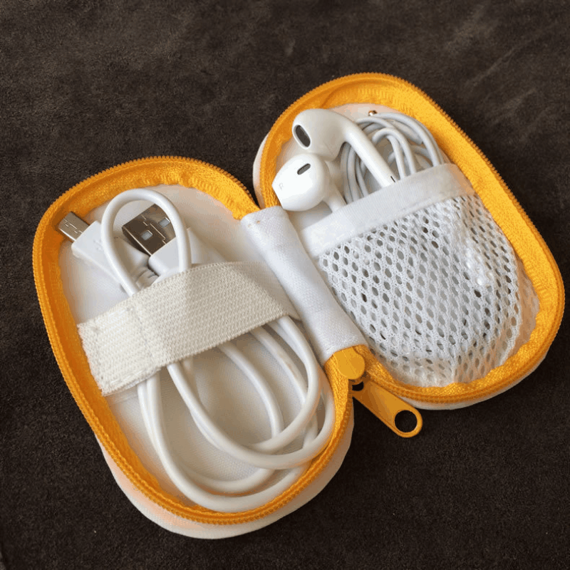 现货数据线收纳包原装小耳机包U盘闪存游戏卡电子整理袋收纳盒|ru