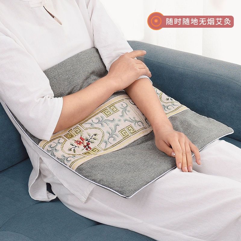 Electric Moxa Heating Seat Cushion Ai Rong Mugwort Warm Compress Pad for Home Office Winter Use in use