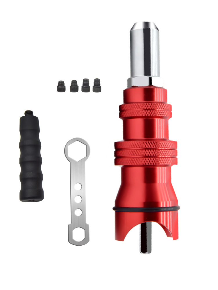 Cabeza de conversión de pistola de remachado de aleación de aluminio roja