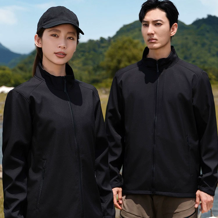 Осенняя куртка с воротником на заказ мужской и женский альпинистский костюм на открытом воздухе кемпинг одиночная печать с логотипом рекламная ветровка