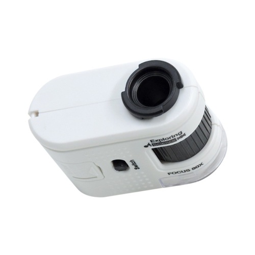 New Mini Portable Money-Testing Microscope Outdoor Exploration Observation Portable Clip Phone LED Magnifying Microscope