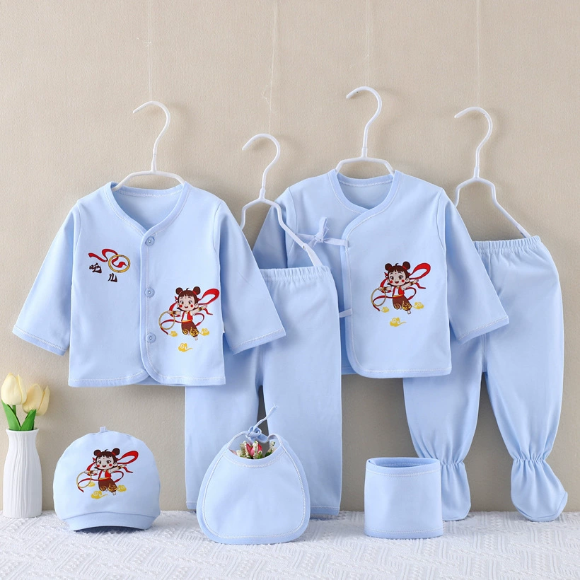 Plastic children's set for new born, sweater, combed cotton