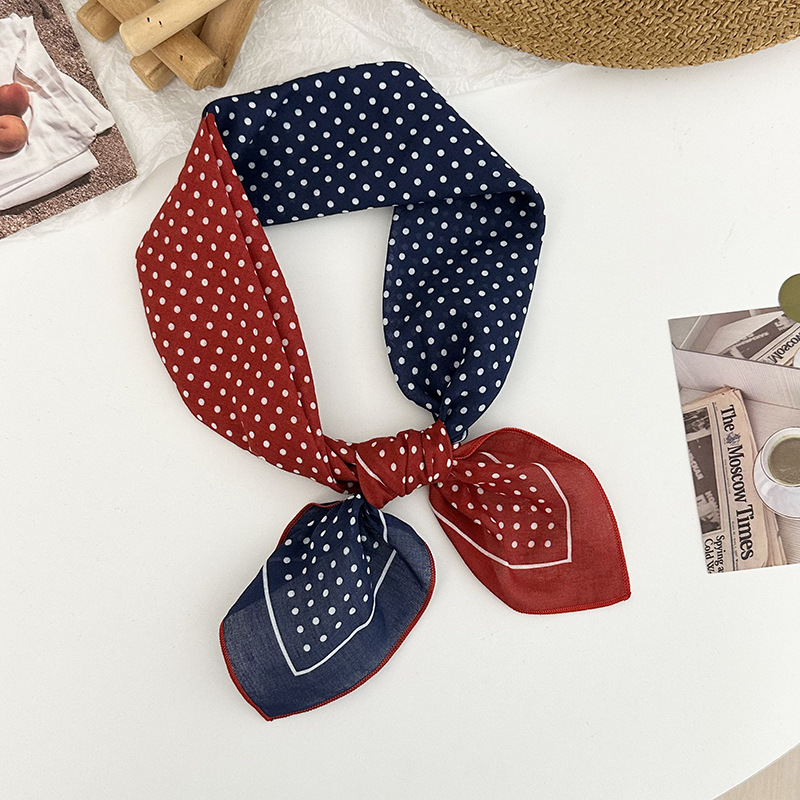 Una toalla de seda de algodón cuello pequeña toalla cuadrada de alta calidad nueva toalla de punto de onda universal correa de pelo protector de cuello pequeño chal