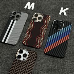 三包适用iPhone17promax手机壳凯夫拉纹理磁吸苹果16超薄PC保护套