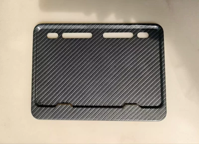 License plate holder/license plate holder Alloy License Plate - carbon-color