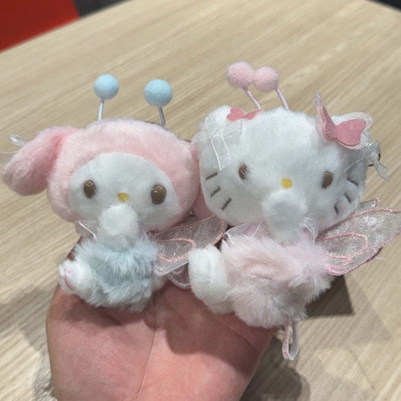 花田蜜语系列蜜蜂小白狗美乐蒂库洛米毛绒公仔挂件包挂饰|undefined