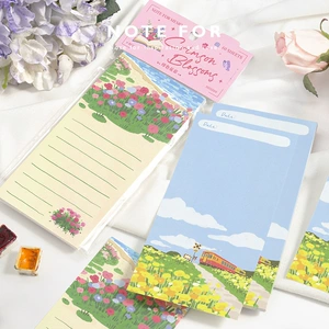 [NOTE FOR 60张便签只有花知道系列 清新花卉插画学生记事书写纸]