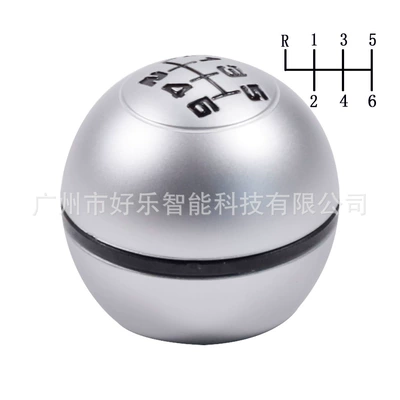 Cab and accessories | handball shift knob - sk-alfa27-matte-r6-gear-black-letter