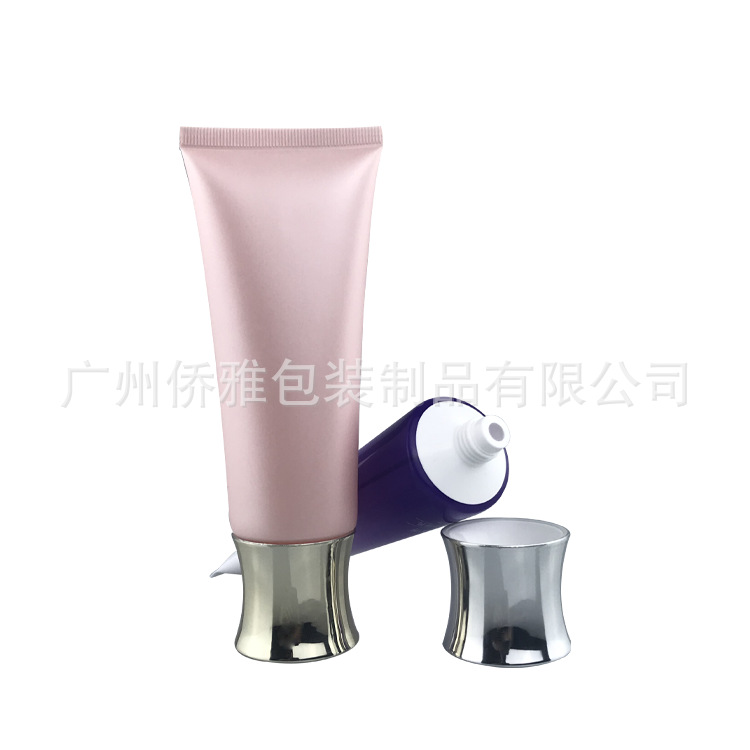 100ml120ml化妆品洗面奶软管包材 双层收腰盖PE塑料管 洁面乳软管