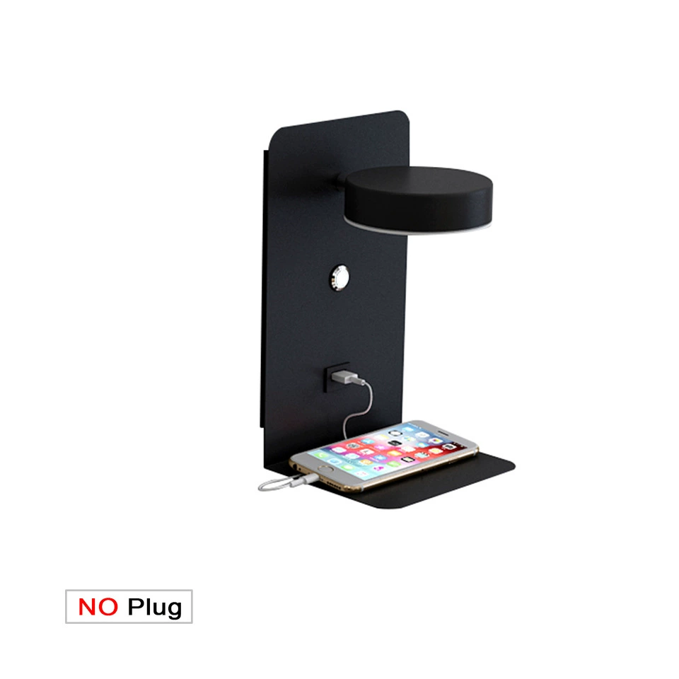 Touch sconce, LED minimalistic reading, lantern for bed, three colors, light luxury style