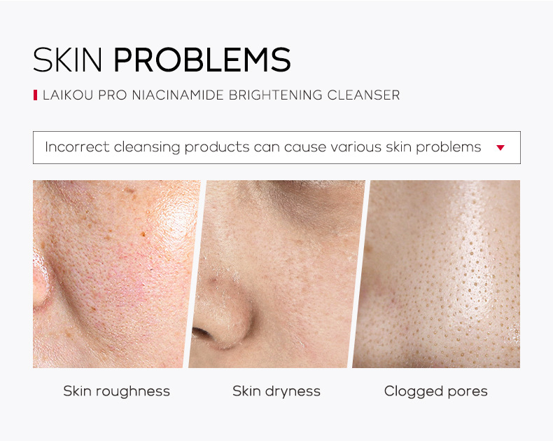 LAIKOU PRO Niacinamide Facial Cleanser 50g Cross-border Manufacturer wholesale Skin care Facial Cleanser undefined