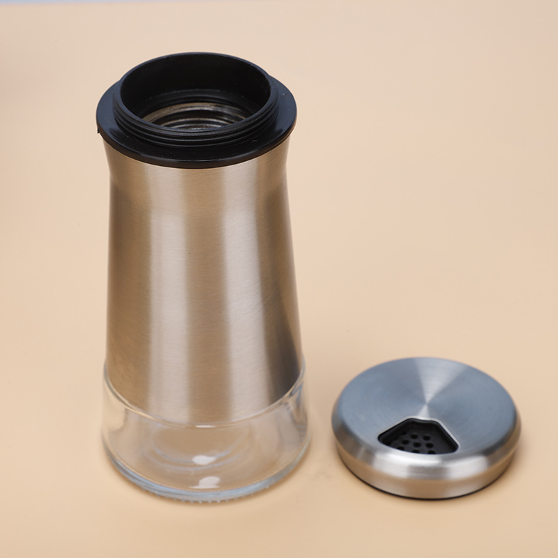 Acero inoxidable al por mayor herramientas de barbacoa al aire libre botella pimienta cocina hogar comino esparcidor en polvo condimento tarro