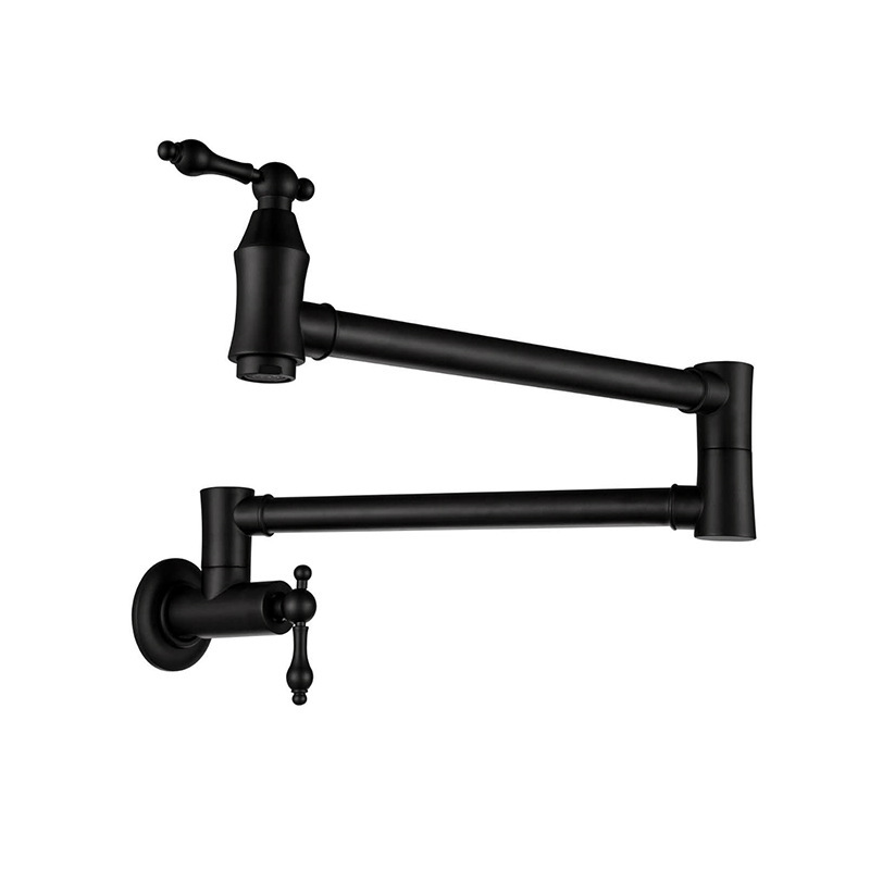 [Cross-border] American Kitchen Faucet in Wall Out Single Cold Swing Rotation Lengthened Stretch Simple Europe Amazon