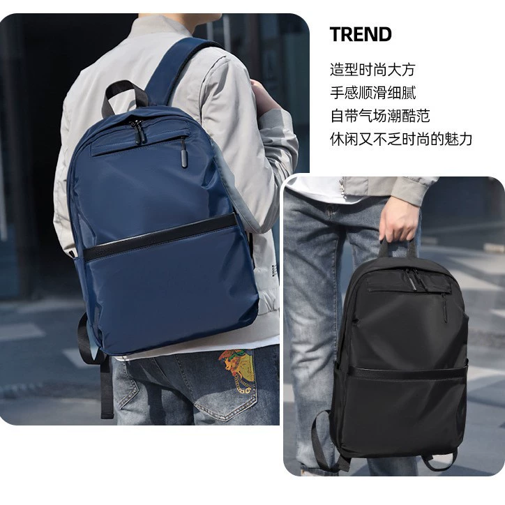 Trend capacious backpack, universal school bag, oxford cloth
