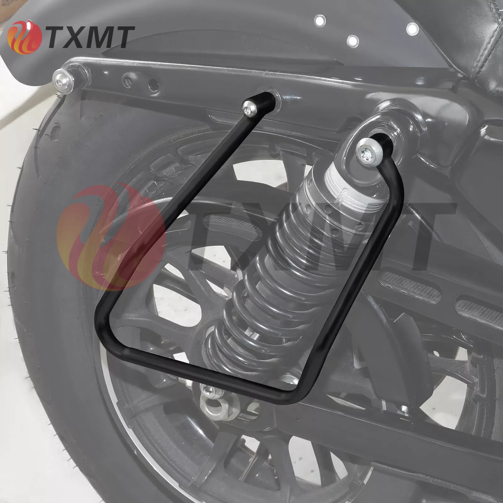 Suitable for Harley Sportster Series Xl883 1200 Motorcycle Modified Rear Box Bracket Guard Bar 04-16 Years