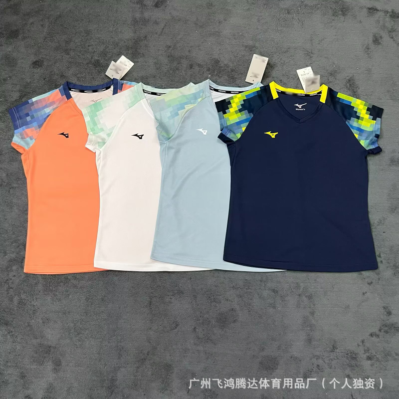 25新款JP版美津农羽毛球服训练服女款大赛服团购定 制|undefined