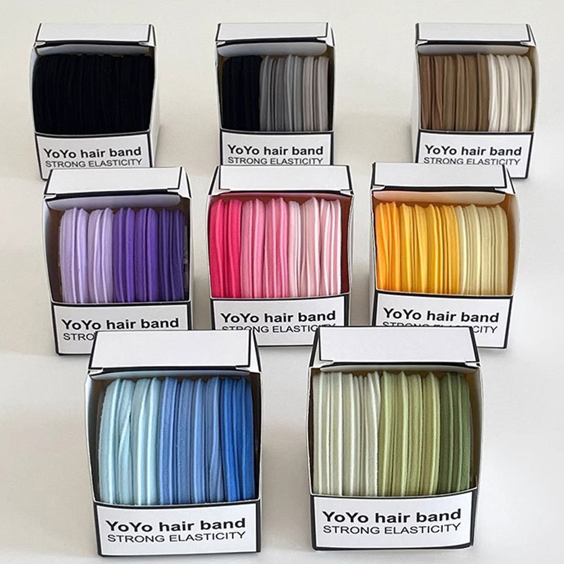 Zhao LuSi con el mismo anillo de cabello de alta altura elástico cabello de cola de cabello corda de goma de cabeza duradera 2024 nuevo de gama alta