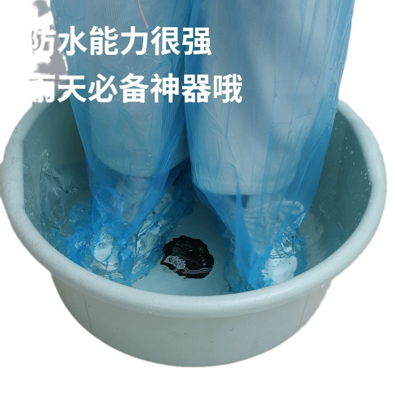 Disposable rain pants women's lower body rain boots shoe cover for cycling in rainy days magic waterproof non-slip raincoat rain-proof