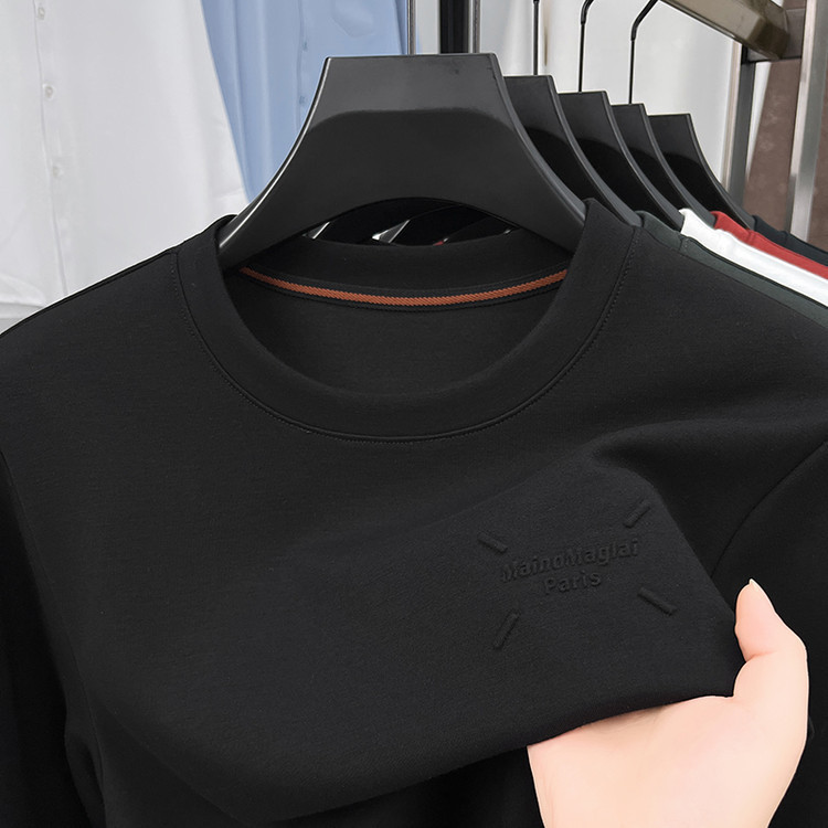 Pierre Cardin new long-sleeved men's sweatshirt, round-neck men's t-shirt, versatile, skin-friendly, casual long-sleeved sweatshirt for men Pierre Cardin new long-sleeved men's sweatshirt, round-neck men's t-shirt, versatile, skin-friendly, casual long-sleeved sweatshirt for men