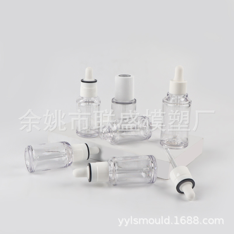 工厂现货PETG透明30ml50ml厚壁滴管瓶精油瓶精华液瓶分装瓶