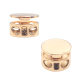 Wholesale Metal Spring Buckle Hanging Plated Mine Shaped Button Round Single Hole Double Hole Adjustable Buckle Pig Nose Rope Buckle Slide Buckle