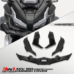 適用ADV160 22-24改造車ヘッド前口定風翼側板ガイドカバー吸気側風翼