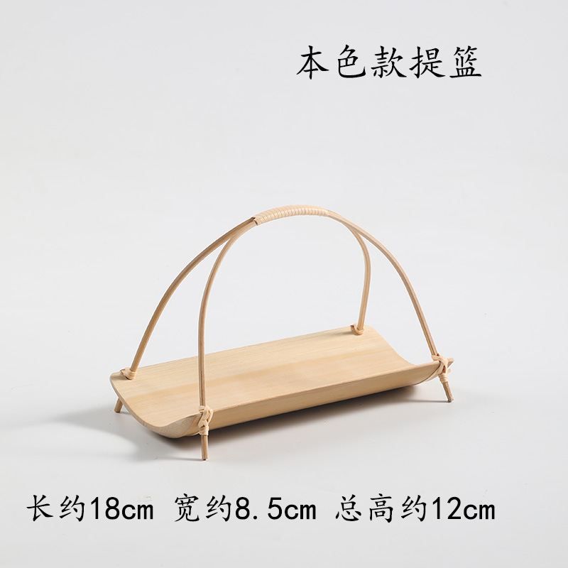 手作り竹編みバスケット家庭用ティープレート果物バスケット菓子トレイ創意竹バスケット結婚竹編みバスケット|undefined