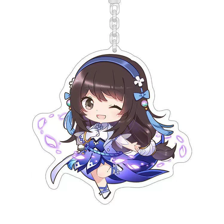 Double-layer acrylic keychain, car keys, individual pendant, custom-made