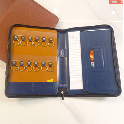 定制PU交房手册多功能经理夹房地产销讲夹皮革交屋夹交屋文件包|ru