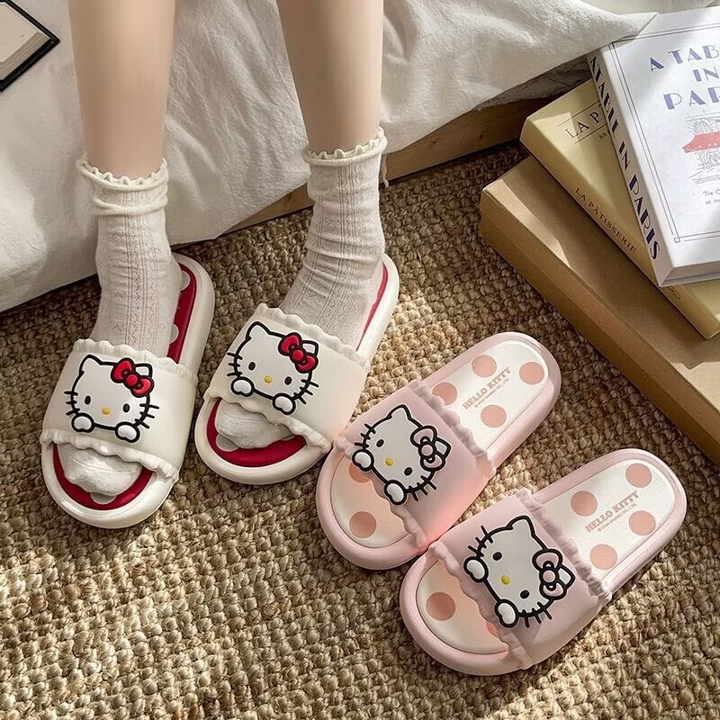 New Summer Cute Kt Cat Cartoon Slippers for Women, Home Indoor Non-Slip Anti-Odor Outdoor Slippers New Summer Cute Kt Cat Cartoon Slippers for Women, Home Indoor Non-Slip Anti-Odor Outdoor Slippers