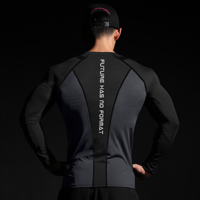 Trajes de entrenamiento para hombres entrenamiento de secado rápido mangas largas bottom alta elástica juego deportivo apertado equipo de baloncesto chaqueta ropa de carrera