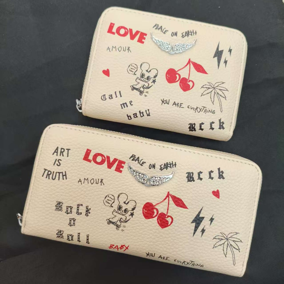 ZV bolsos de mujer de diamantes en caliente transfronterizos bolsos de cadena metálica bolsos tarjetas de cartera bolsos de mano largos bolsos de cambio monedero integrado