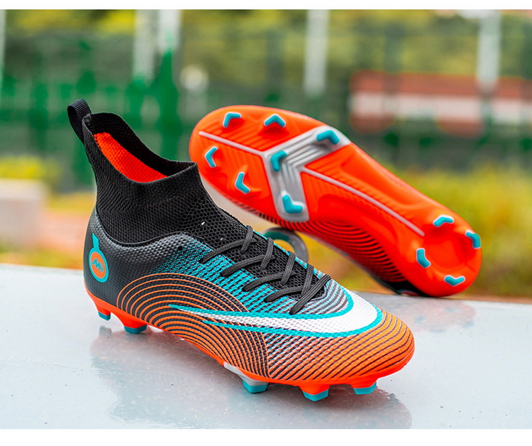 Neue fußball schuhe männer high-top AG spikes kunstrasen jugend student training schuhe kinder sport schuhe großhandel_voghion.com