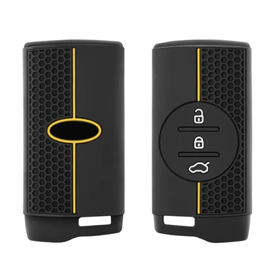 Static Rod/Key Bag X7 Chery 8Pro Textured Silicone - black-yellow-line