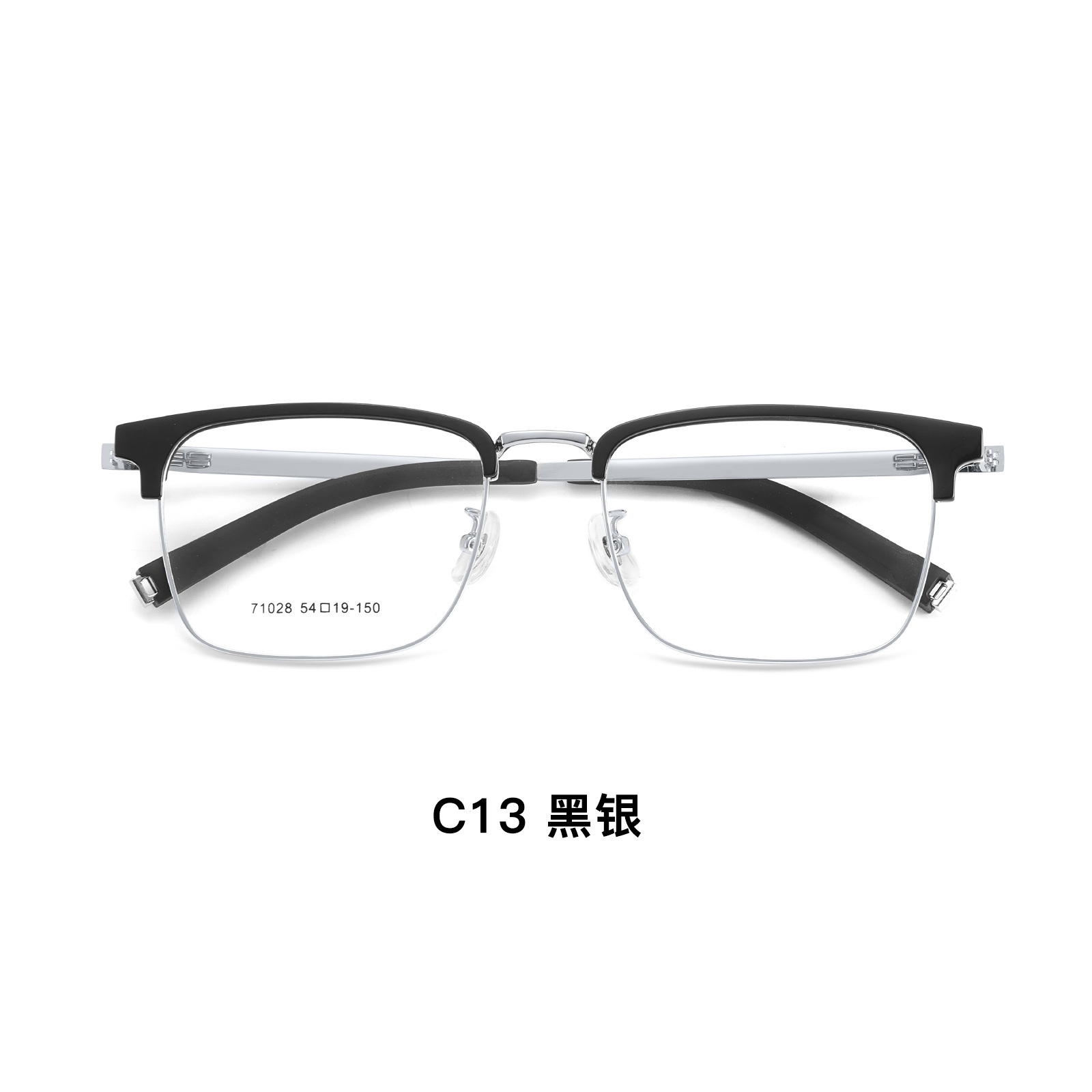 VOSS con un marco de cejas elástico y cómodo temperamento gris permeable, marcos de gafas comerciales para hombres, fábrica directa de gafas