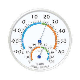 富纳德大表盘不锈钢温湿度计室内家用高精度医疗工业温度计湿度计