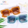 Fashionable brand trend square sunglasses, European style, cat's eye