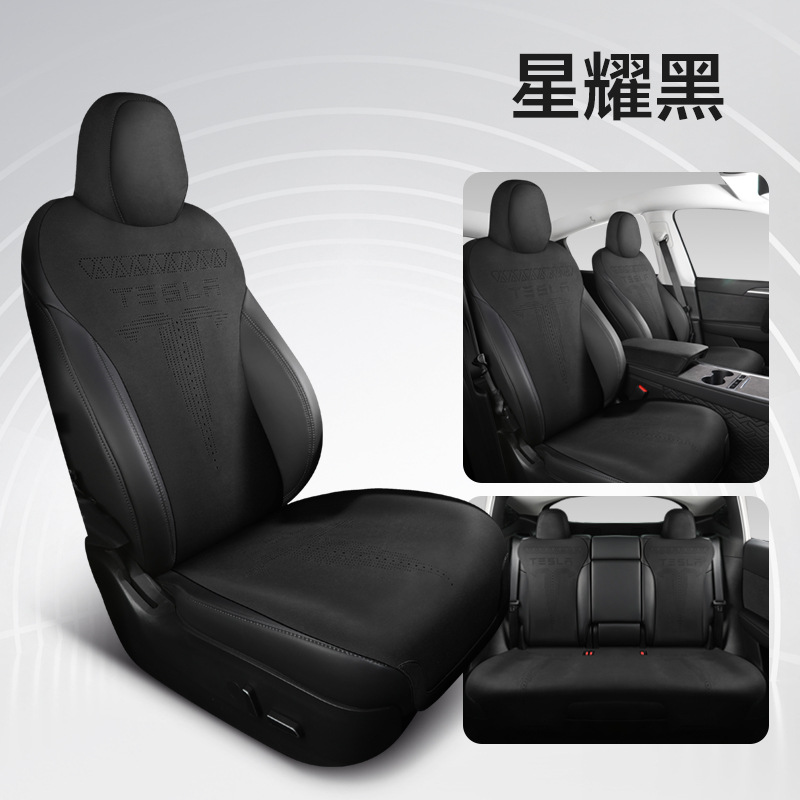 Modelə uyğun (Original) oturacaq örtükləri, Tesla 3 Seat Cover - classic-black-modelymodel3
