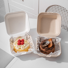 蛋糕打包便当包装盒提拉米苏甜品一次性小盒子汉堡纸盒烘焙三明治