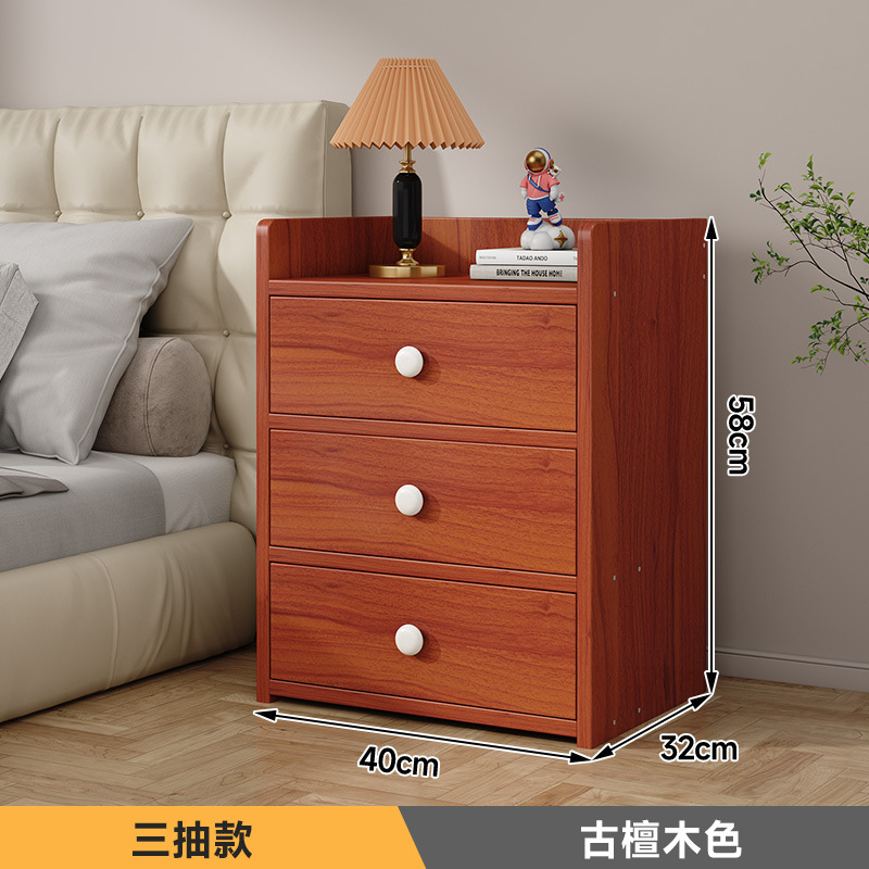 【확장형 3단 서랍 40cm(길이) x 30cm(폭) x 55cm(높이)】 앤틱 샌들우드 색상