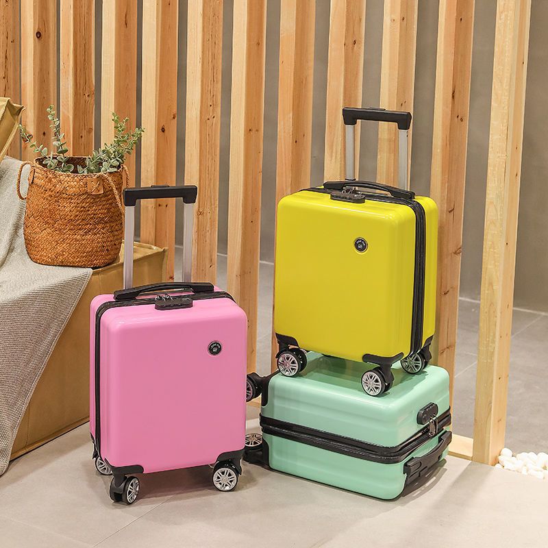 Luggage 14inch Spring/Autumn Airline Cabin Suitcase for Women, Lightweight Small Luggage, Fashionable Mini Travel Combination Lock Case