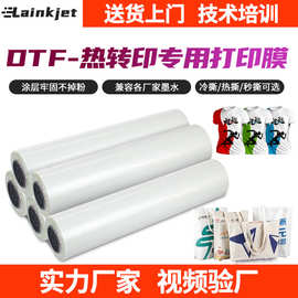 跨境dtf film白墨烫画打印膜秒撕双面哑光热转印数码白墨烫画膜