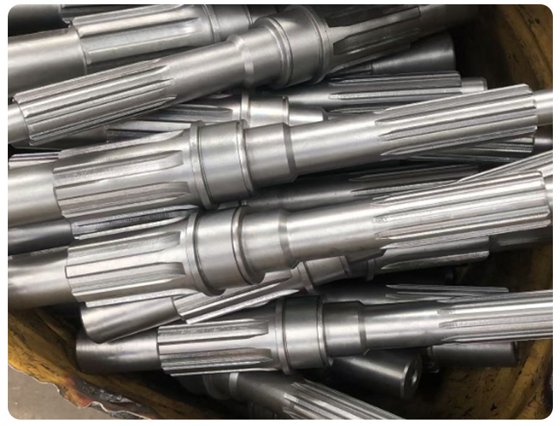 Gear shaft industrial non-standard 45# steel thickened gear shaft precision mechanical transmission hard tooth surface transmission gear shaft