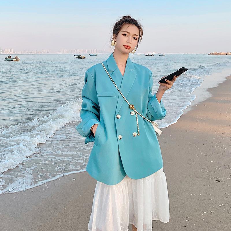 Real shot leisure time Small suit coat Sense of design spring and autumn 2021 new pattern Easy Korean Edition man 's suit jacket