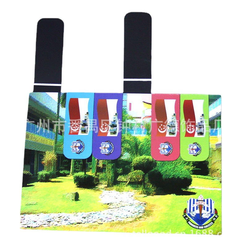 【广州厂家】广告促销礼品 折叠式 纸质磁性书签书夹 学习用具